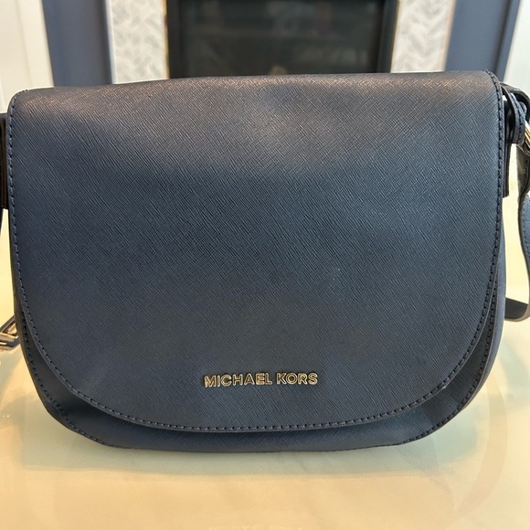 Michael Kors Dark Blue Crossbody Bag - Picture 6 of 10